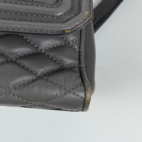 Rebecca Minkoff Gray Leather Quilted Backpack - Picture 11 of 11